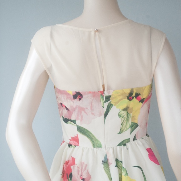 Ted Baker London Iberis Floral Fit & Flare Dress - Picture 13 of 16